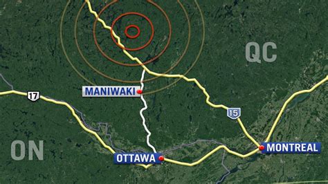 4.1 magnitude earthquake north of Maniwaki | CTV News