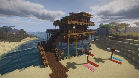 Minecraft House Minecraft Beach House Easy Minecraft Houses My Xxx