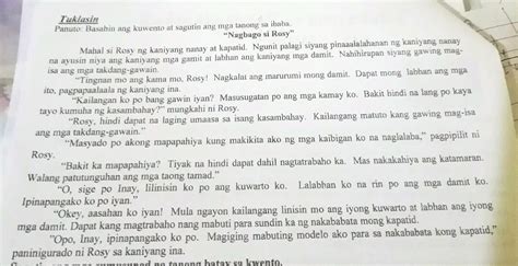 4 Ano Ang Natutunan Ninyong Magandang Aral Sa Kwento Ipa