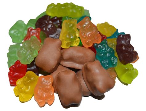 Milk Chocolate Covered Gummy Bears Angell And Phelps Chocolate Factory