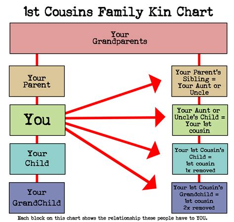 Diagram Of Cousins Chart