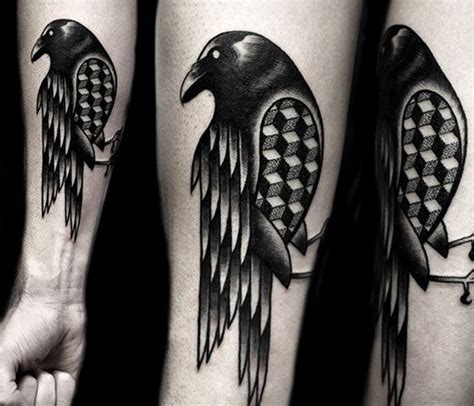 Crow Dotwork Tattoo By Kamil Czapiga Black Tattoos Ink Tattoo Black