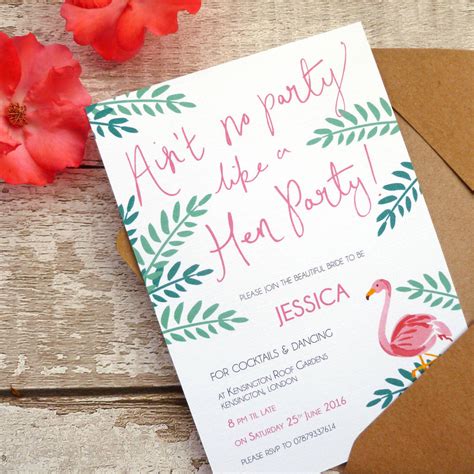 Personalised Hen Party Invitations By Oops A Doodle