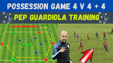 Pep Guardiola Training Possession Game 4 V 4 4 Youtube