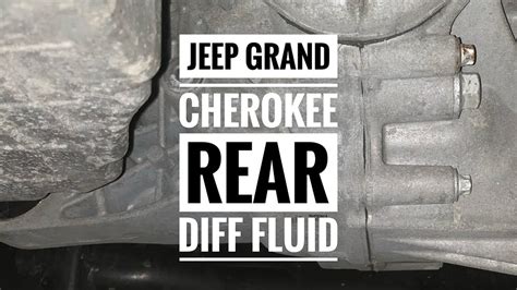 How To Change Jeep Grand Cherokee Wk Rear Diff Fluid Youtube