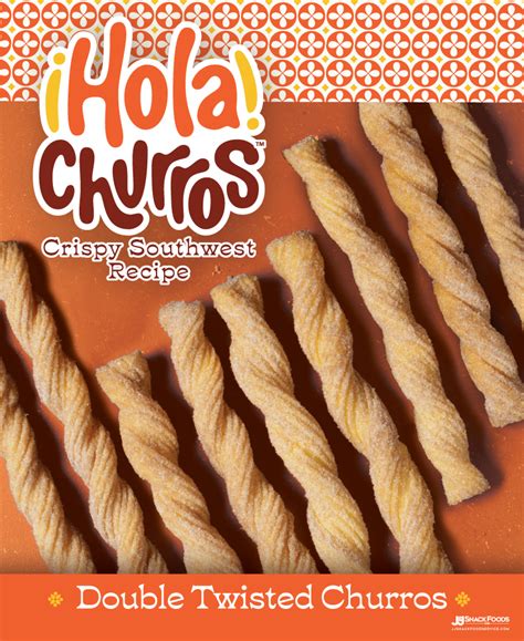 ¡hola churros™ double twisted poster jandj snack foods corp