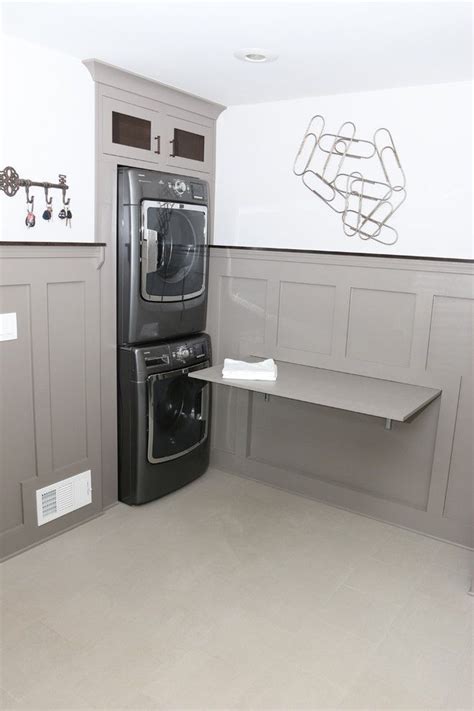 Chic Keter Folding Work Table In Laundry Room Transitional With Fold