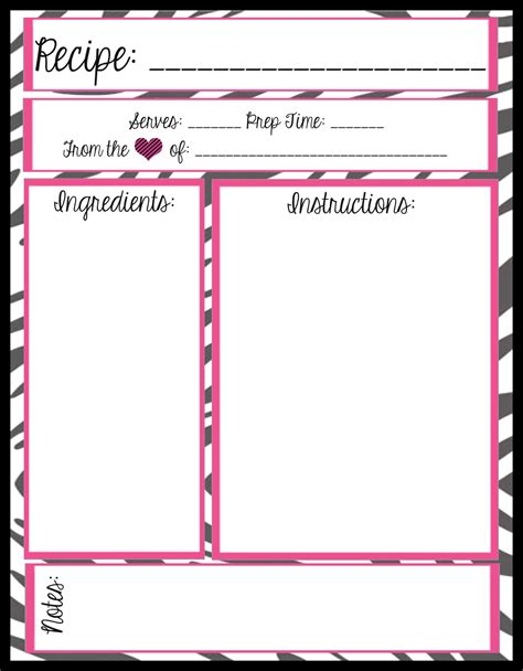 Whether you're on a budget or too busy to hire a graphics designer, our recipe card maker will save you the hassle and time. 6 Best Images of Free Printable Blank Recipe Pages - Free Printable Full Page Recipe Card ...