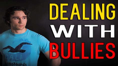 How To Deal With Bullies Dealing With Bullies Tips On Dealing With