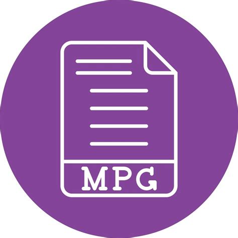 Mpg Icon Style 6366459 Vector Art At Vecteezy