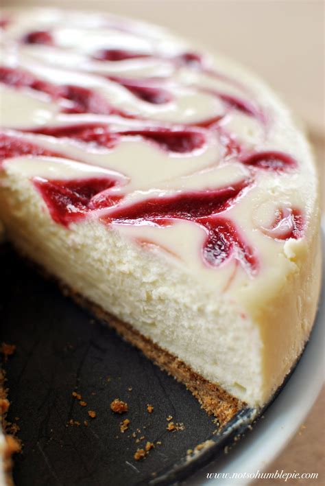 Recipe courtesy of ina garten. Not So Humble Pie: Raspberry Swirl Cheesecake
