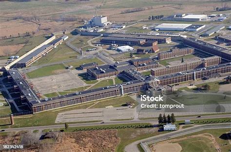Aerial View Of A State Prison Stock Photo Download Image Now Prison