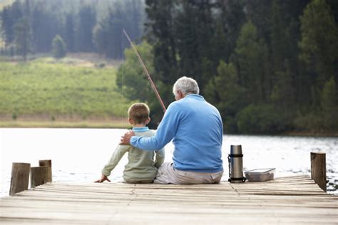Grandpa And Grandson Fishing Clipart Free