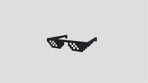 Pixel Sunglasses Buy Royalty Free 3d Model By Ed Edplus F4bfb3f Sketchfab Store