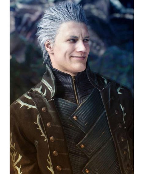 Devil May Cry 5 Vergil Coat Black Leather Trench Coat Jacket Makers