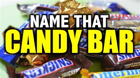 Name That Candy Bar Game Time Youtube