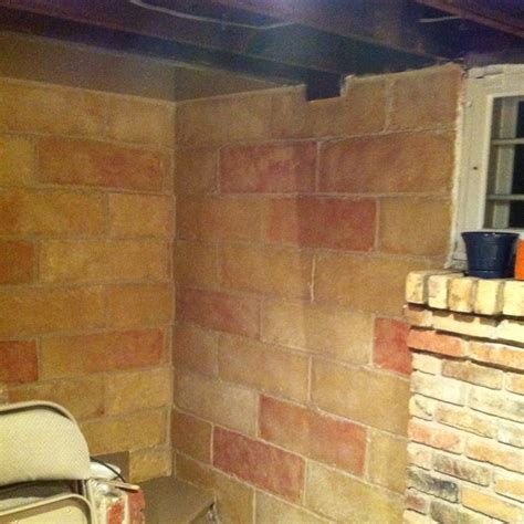 How To Paint Poured Concrete Basement Walls Look Like Brick Openbasement