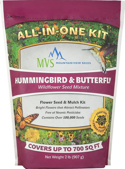 Mountain View Seeds Hummingbird And Butterfly Wildflower Seed