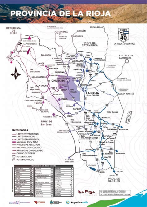 Mapa La Rioja Secretaría De Turismo