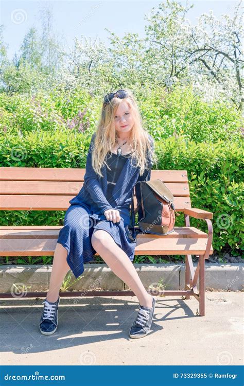 Girl Posing In Summer Park Stock Image Image Of Cute 73329355