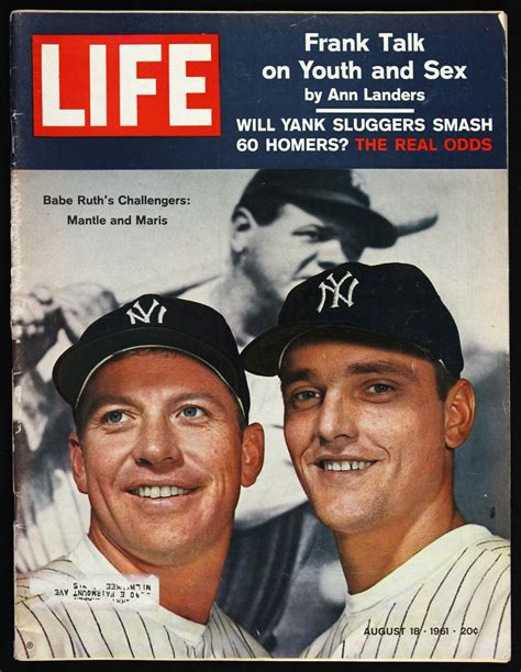 Lot Detail 1961 Life Magazine Featuring Mickey Mantle Roger Maris On