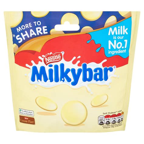 Milkybar White Chocolate Giant Buttons Sharing Pouch 212g | Sharing Bags & Tubs | Iceland Foods