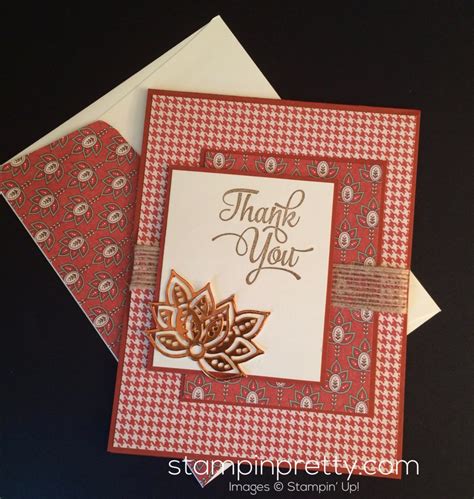 Paisley Thank You Card For Autumn Stampin Pretty