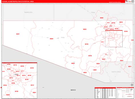 Maps Of Tucson Metro Area Arizona