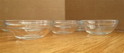 Mini Glass Prep Bowls 35 Set Of 8 Kig Indonesia Vintage Ebay