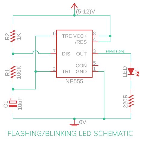 Diy 555 Flashing Signal Light Kit Flashing Speed Adjustable Module