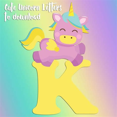 Cute Unicorn Alphabet Letters To Print Free Printable Alphabet Make