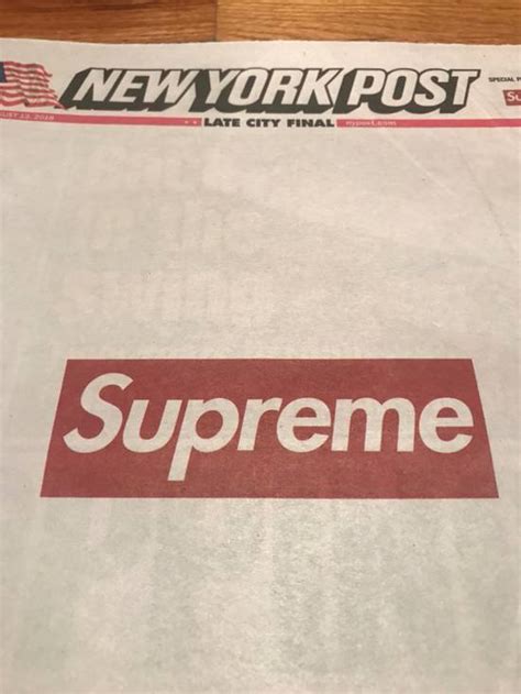 Supreme Supreme X New York Post Newspaper Grailed
