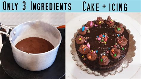 Just before serving, top each marquise with a dollop of crème fraîche and two fresh cherries, then sprinkle with cocoa powder. Chocolate Cake Only 3 Ingredients with Icing | No Cocoa ...