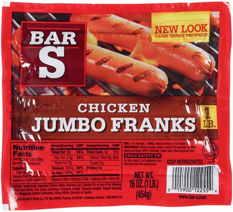 Bar S Jumbo Chicken Franks Shop Hot Dogs At H E B