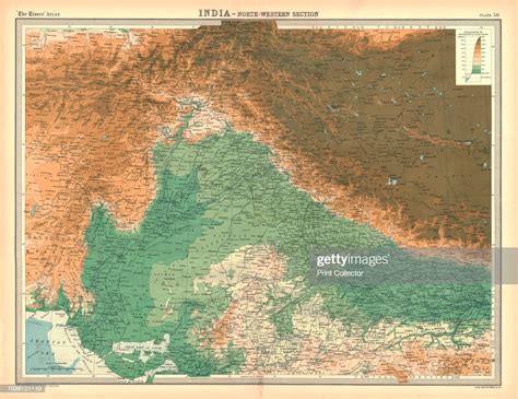 Map Of India North Western Section Map Showing Afghanistan And The