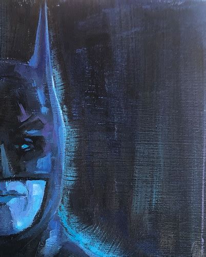 Batman Acrylic Painting Stevethomasart