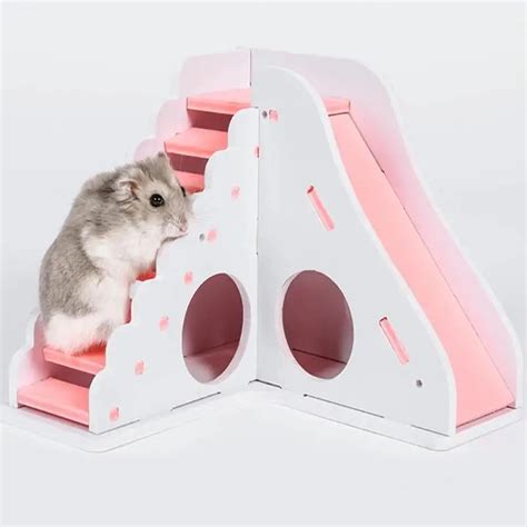 Buy Small Animal Hamster House Wooden Nest Climb