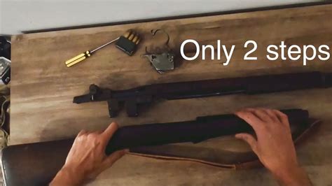 How To Disassemble The M1 Garand In Two Steps Quick And Easy Youtube