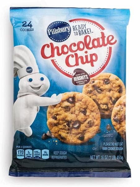 All pillsbury cookie dough products will be transitioned to safe to eat raw formulas by the end of the summer. Pillsbury Ready to Bake! Chocolate Chip Cookies with ...