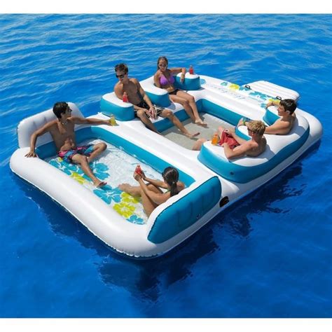 if the bed isn t enough you can get an inflatable living room inflatable floating island