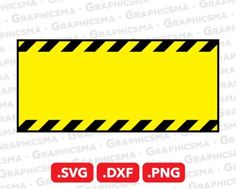 Warning Svg File Warning Dxf Warning Png Custom Warning Template