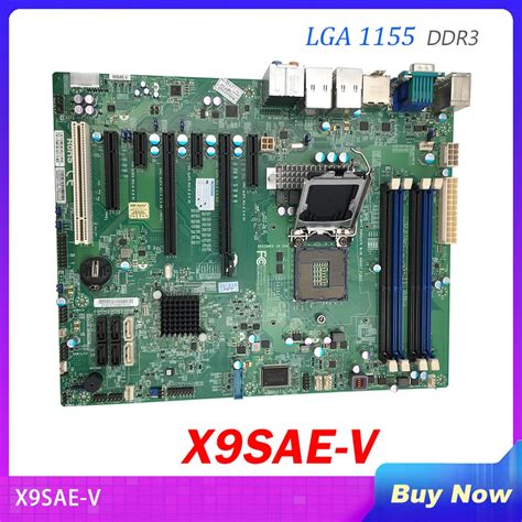 Server Motherboard For Supermicro X9sae V Lga 1155 Support 1200v2