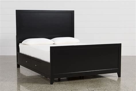 Eastern King Panel Bed Wstorage Bayside Black Panel Bed Bed