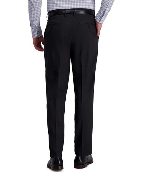 haggar j m men s classic fit 4 way stretch diamond weave performance dress pants macy s