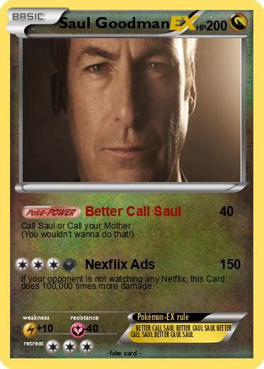 Pokémon Saul Goodman 8 8 Better Call Saul My Pokemon Card