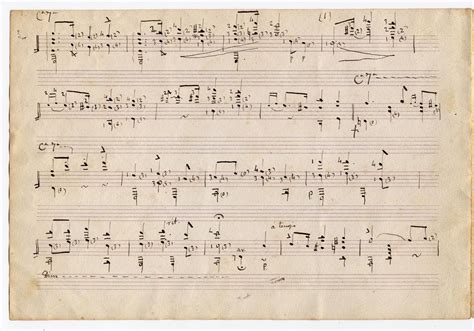 Original Chopin Manuscript Classical Music Composers Music