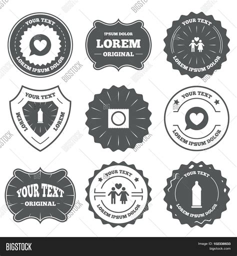 Condom Safe Sex Icons Vector And Photo Free Trial Bigstock