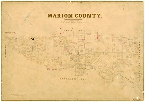 Marion County Side 1 Of 1 Magnified The Portal To Texas History