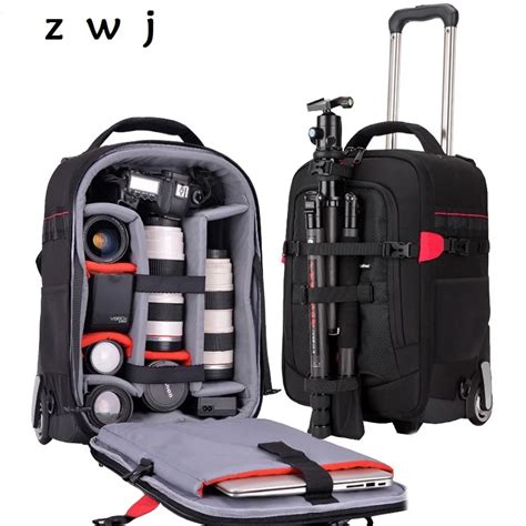 Waterproof Professional Camera Luggage Backpack Camera Suitcase For 2
