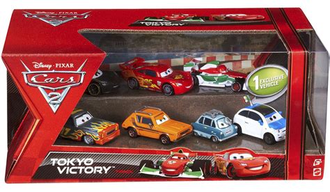 Disney Pixar Cars Cars 2 Multi Packs Radiator Springs Race 7 Pack Exclusive 155 Diecast Car Set